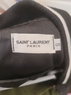 Ysl crystal embellished bomber jacket small