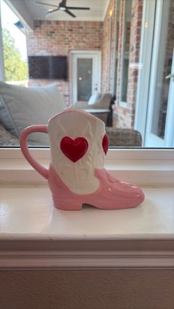 Ceramic Cowboy Boot Mug