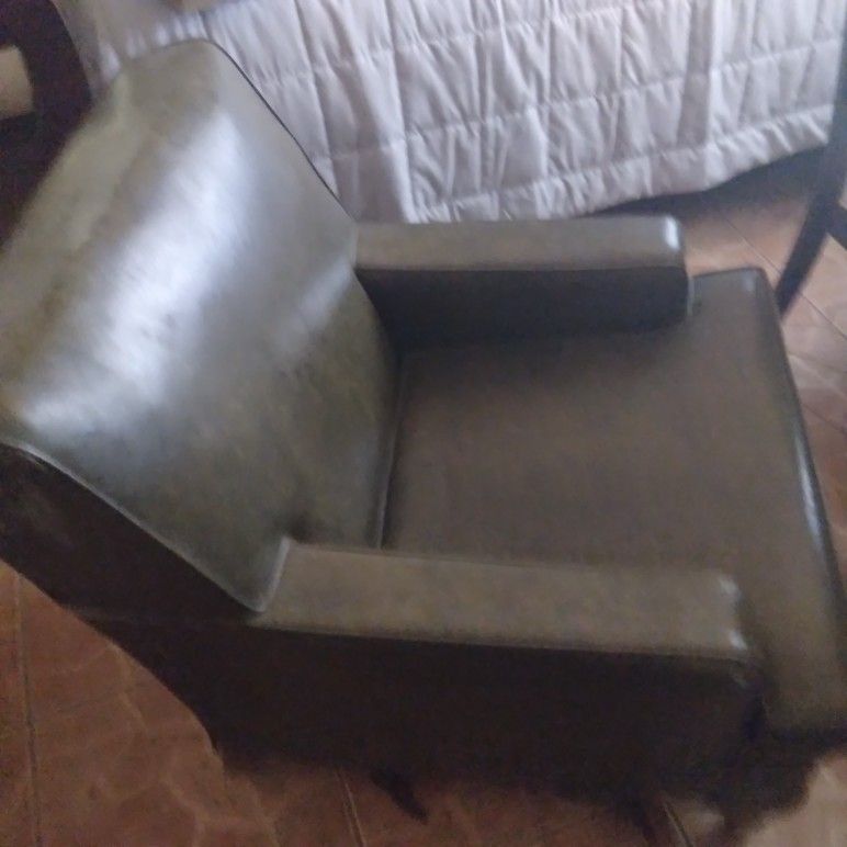 Genuine Vintage Leather Chair $100