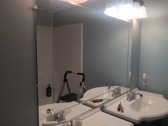 Bathroom mirror, 48"X36"