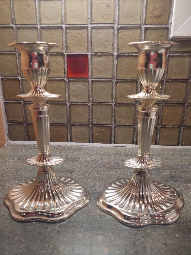 Vintage Silver Plated Candlesticks