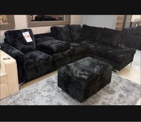 NEW SECTIONAL SOFA AND OTTOMAN WITH FREE DELIVERY ORDER HERE PAY UPON ARRIVAL