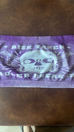 Tube top “Risk Taker Rule Breaker “ purple l/xl