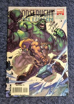 ONSLAUGHT REBORN 2 SIGNED x2 LIEFELD + LOEB 2007 JOE MAD VARIANT MARVEL COMICS NM