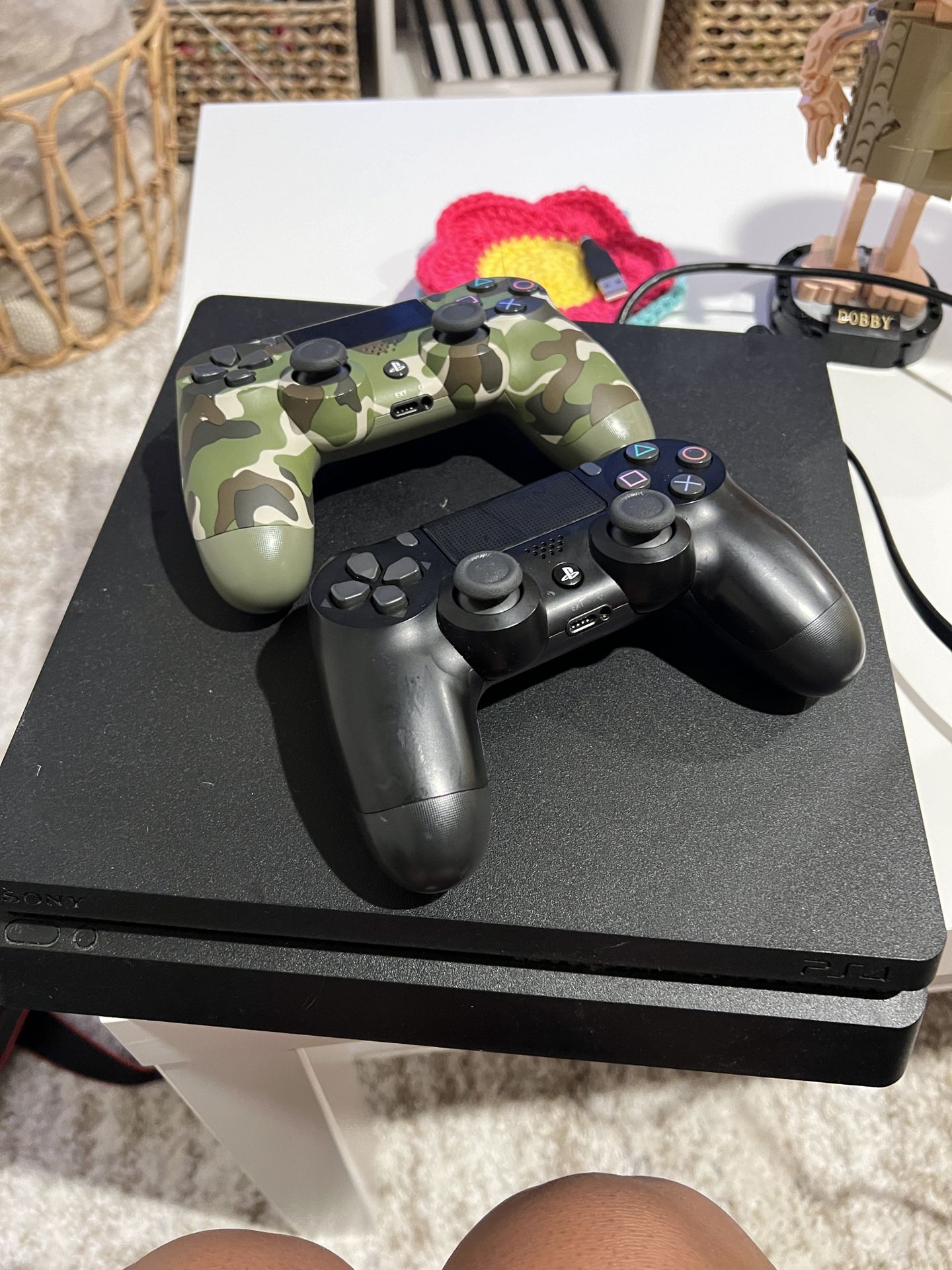 PS4 W/ Controllers & Games