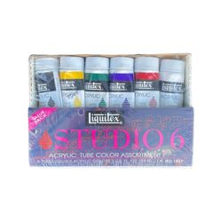 New Liquitex Studio 6 Acrylic Tube Color Assortment No. 1037 