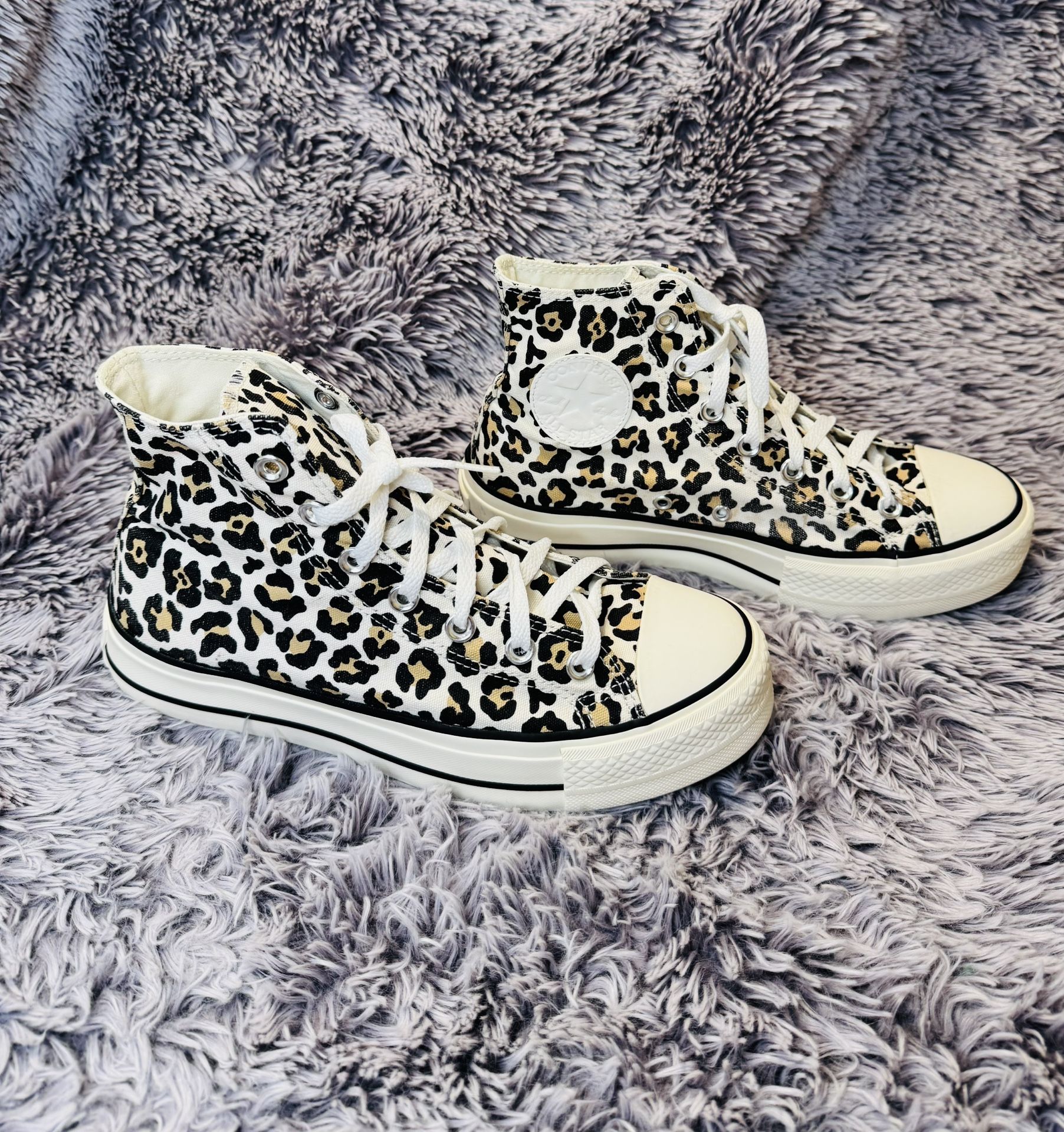 Converse Leopard Print High-Tops