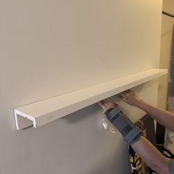 White IKEA shelf / Mantle Never Been Used / Mounted 