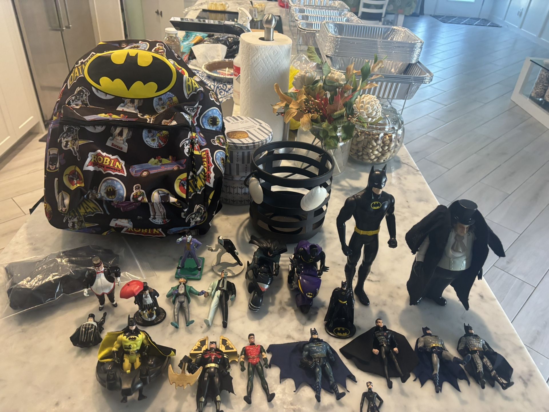 Batman Toys And Backpack