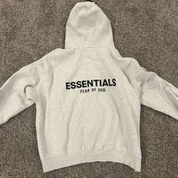 Fear of God Essentials Hoodie Light Oatmeal Size Large