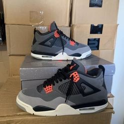   Men's Retro 4 Infrared Shoes Size 10.5 