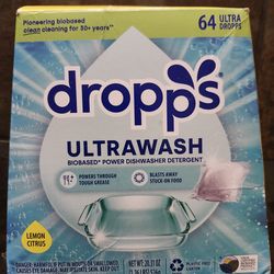 Dropps ultrawash dishwasher pods 64 count