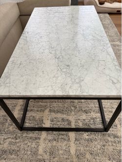 West Elm Marble Coffee Table