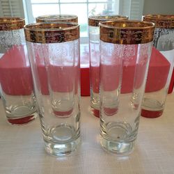 New Set of 6 Tall Drinking Glasses

