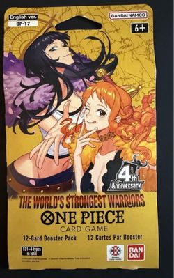 One Piece Card Game OP17 Booster Pack Sleeved English Sealed Bandai
