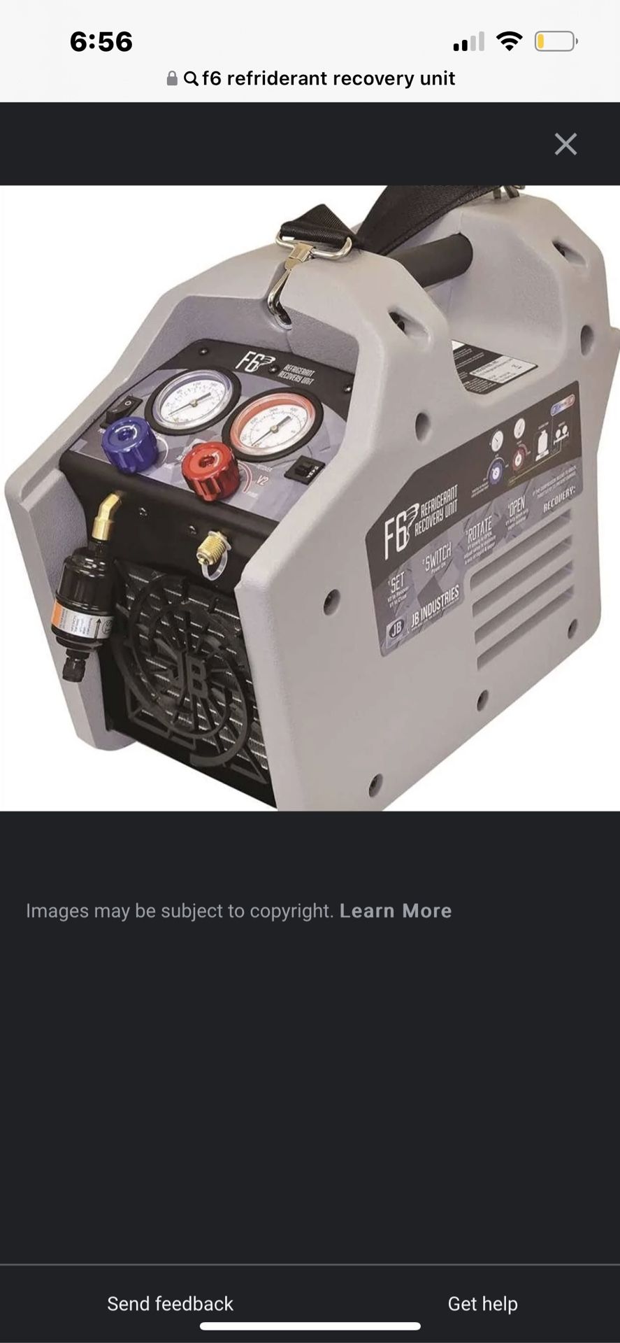 HVAC Freon Recovery Unit