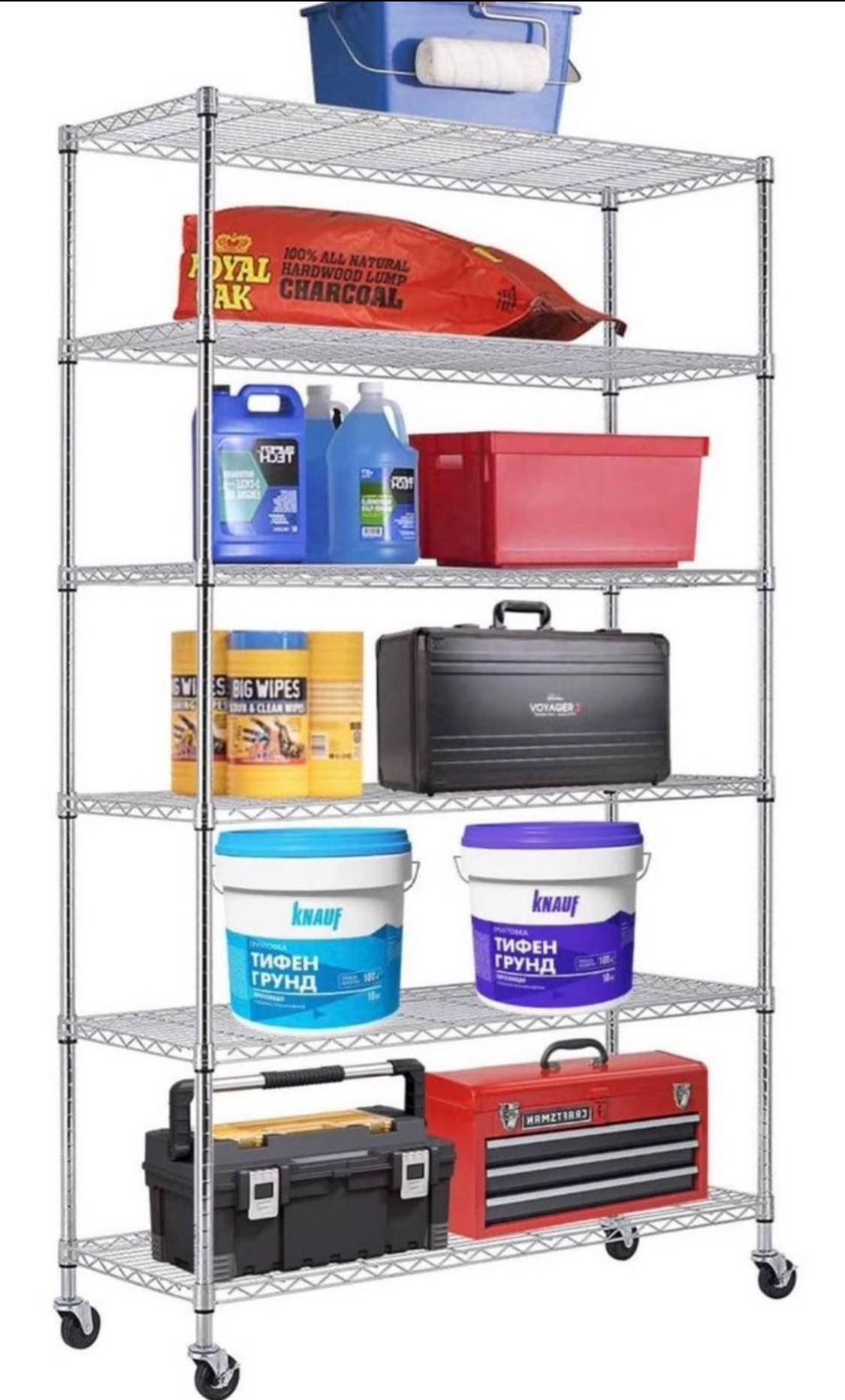 6 Tier Wire Shelving Racks