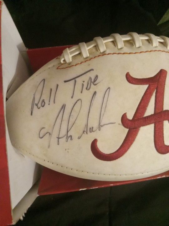 Signed Football By Nick Saben