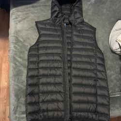 Puffer Vest With Hoodie 