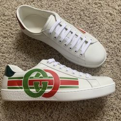 Gucci Men’s New Ace Rt Logo CRT Sneaker Size 15.5 RFID