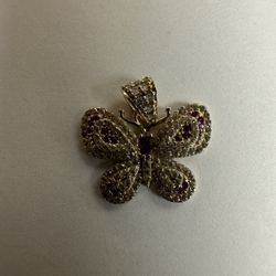10K Butterfly Charm 
