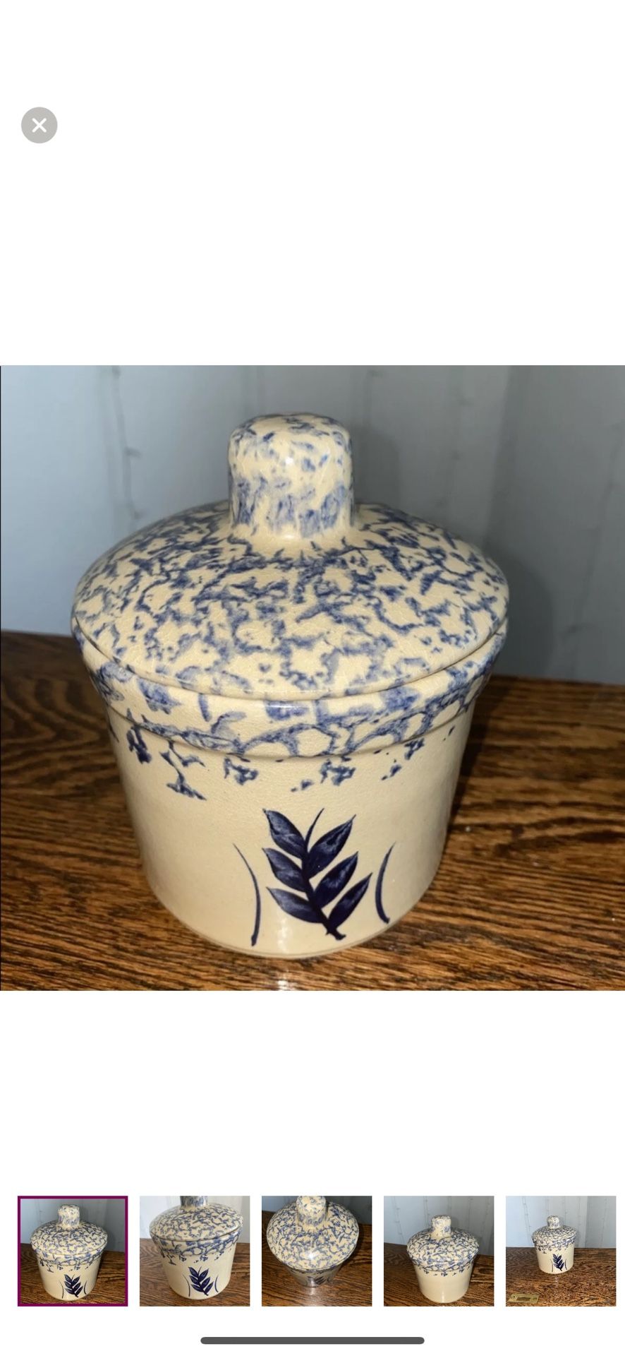 Pottery Small Canister