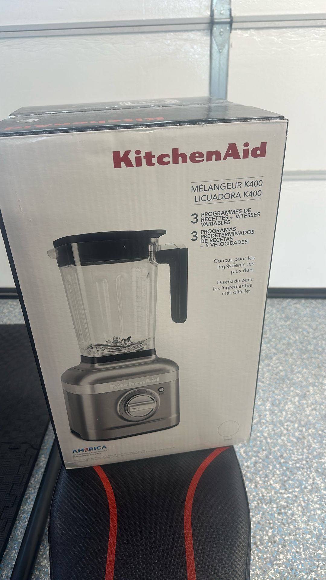 New Kitchen Aid K400 Silver Blender