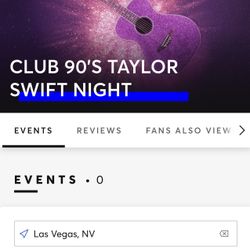 Club 90’s Taylor Swift Night