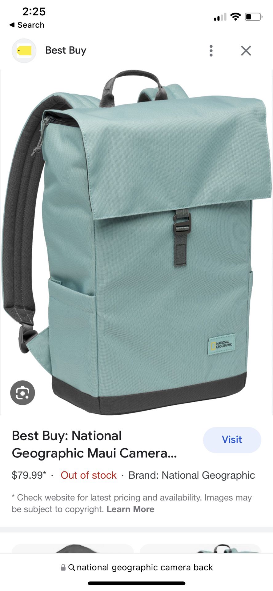 National Geographic Camera Backpack 