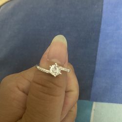 Real 925 Sterling Silver Wedding Ring Size 7