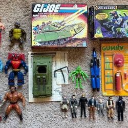Vintage 1980’s Toy And Action Figure Lot