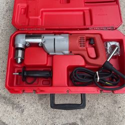 7 Amp Corded 1/2 in. Corded Right-Angle Drill Kit with Hard Case