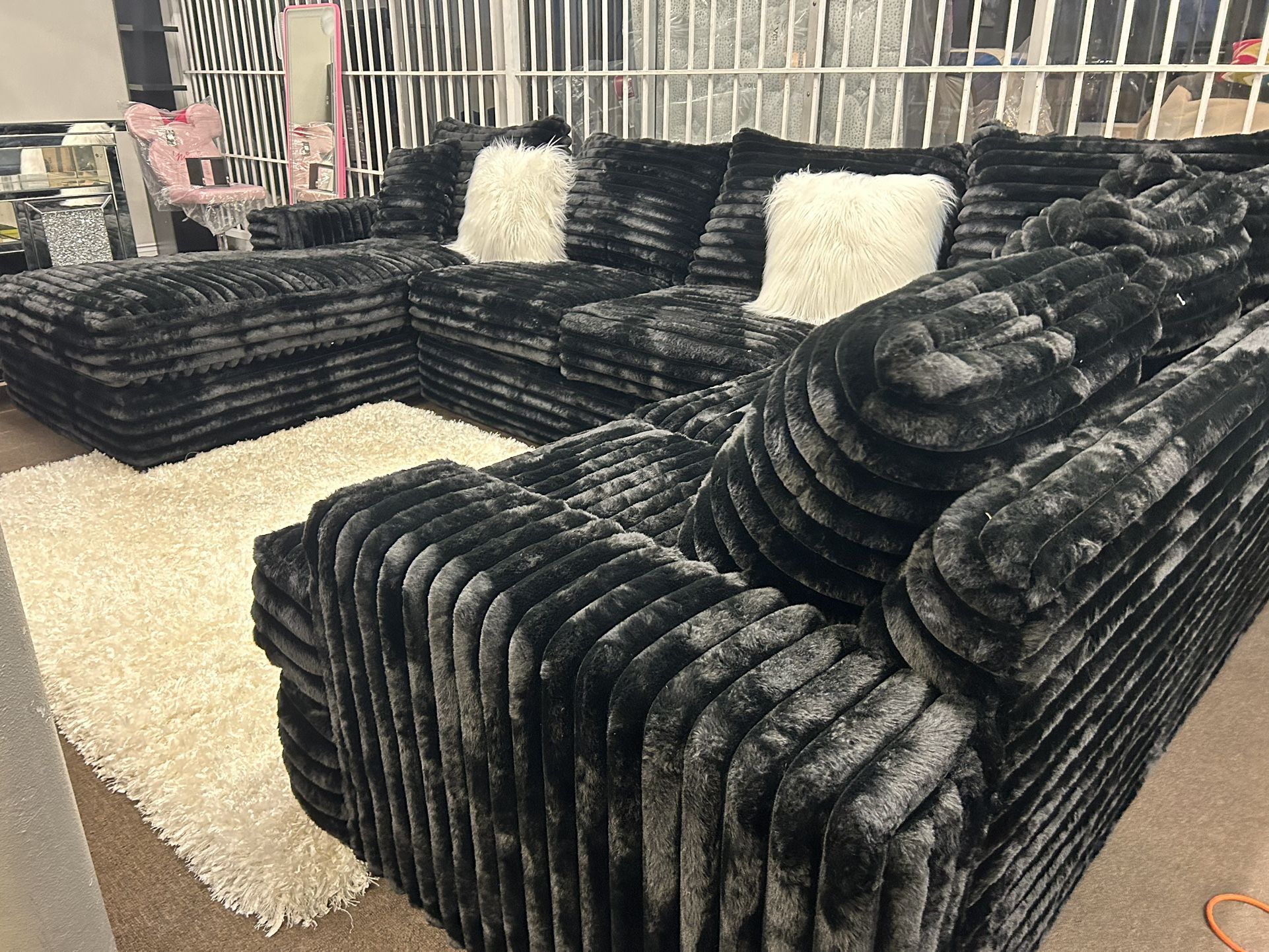 Brand New Comfy Cloud Corduroy Sectional Set