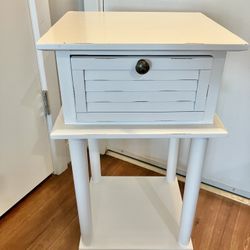 White side table Like New $30
