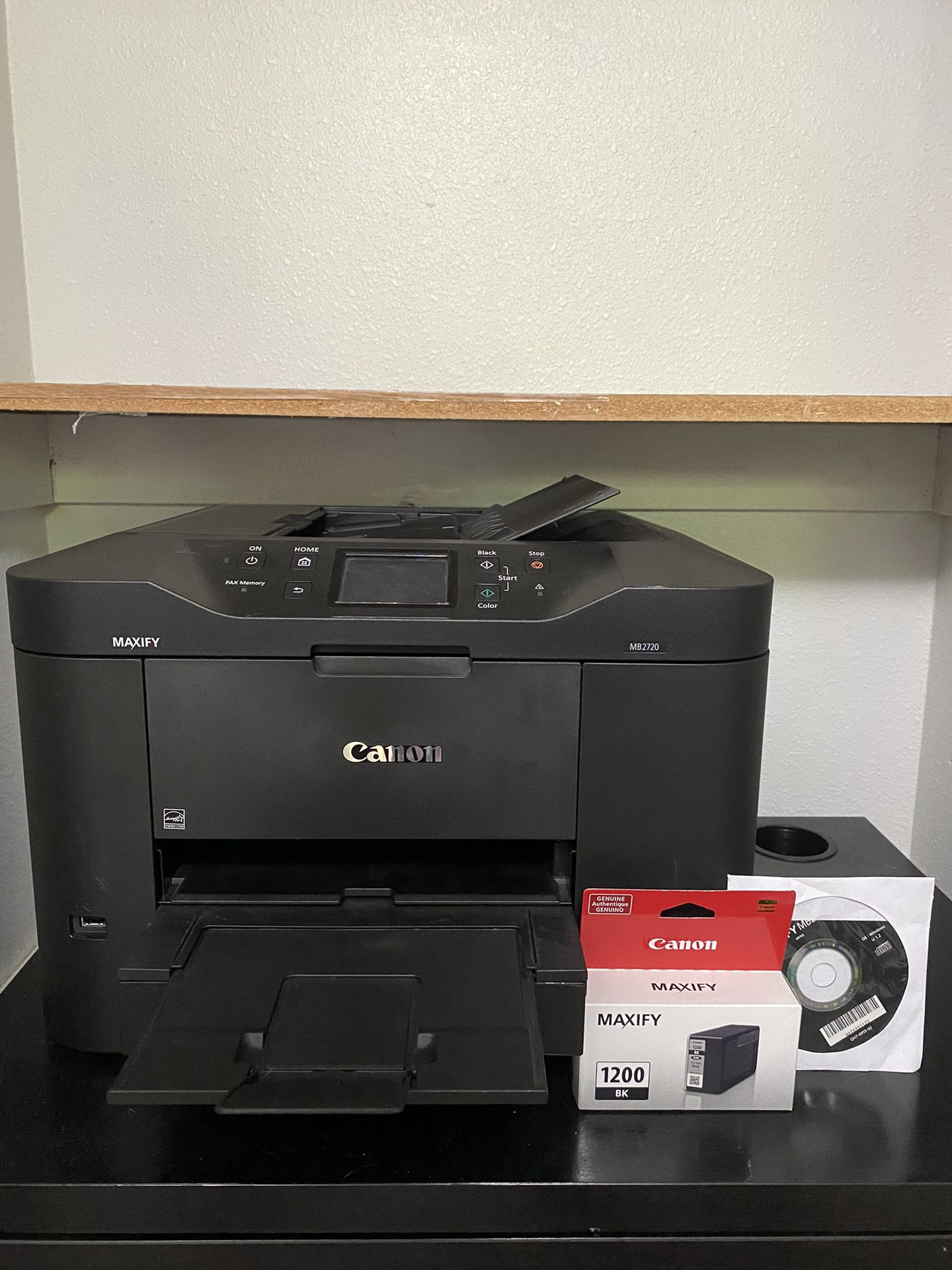 Canon MAXIFY MB2720 Printer/Scanner with Software and Extra Black Ink Cartridge