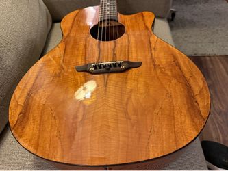 Luna Spalted Maple Acoustic Guitar