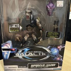 Vintage 1996 Trendmasters Battlestar Galactica Imperious Leader Action Figure Sealed 