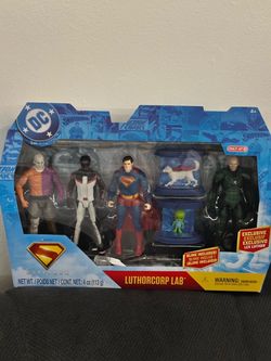DC Comics Spin Master Superman Movie LuthorCorp Lab 6" Action Figure 4-Pack Set – Target Exclusive – New In Box