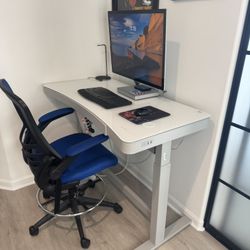 Adjustable Desk And Office Chair