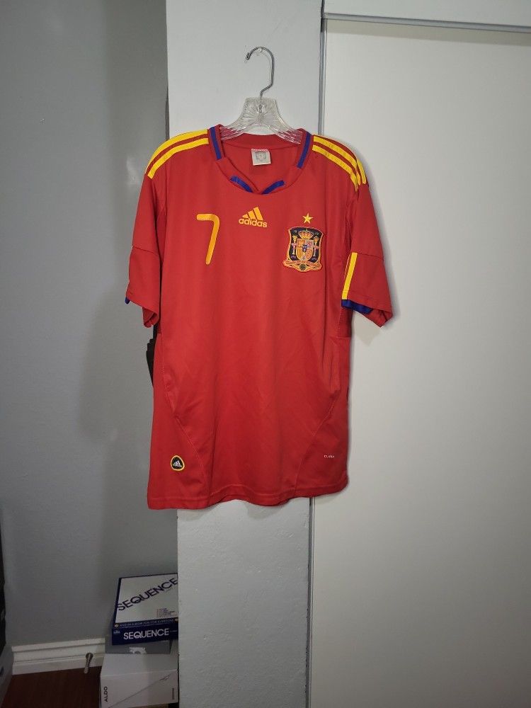 Spain David Villa Soccer R3P Jersey Size XL