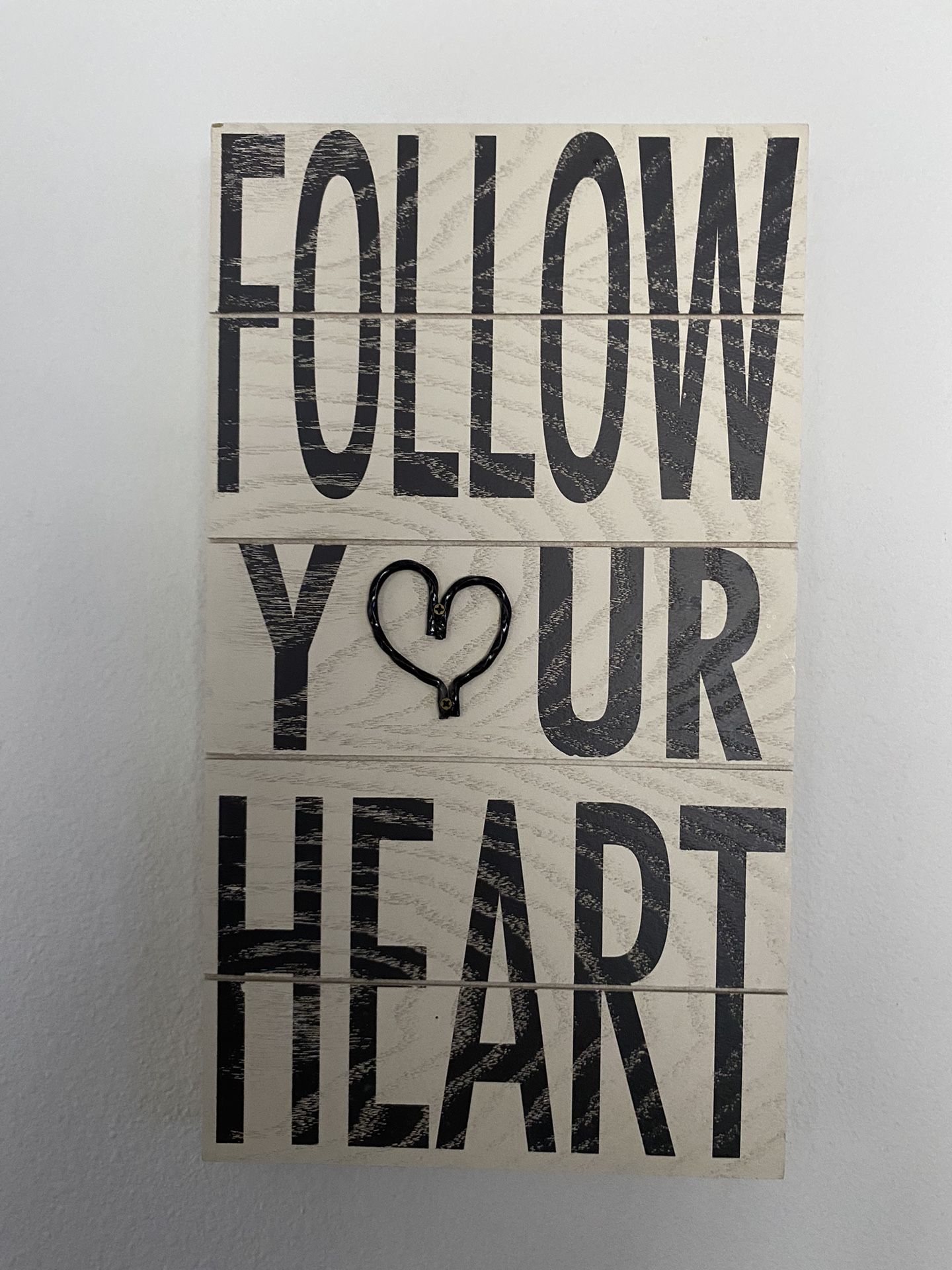 Follow Your Heart ❤️ Wood Wall Decor New