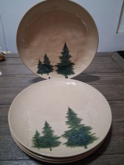 Rustic Pine Dinner Plates