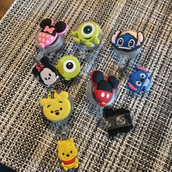 Disney Badge Retractable Holder 5 Pieces 