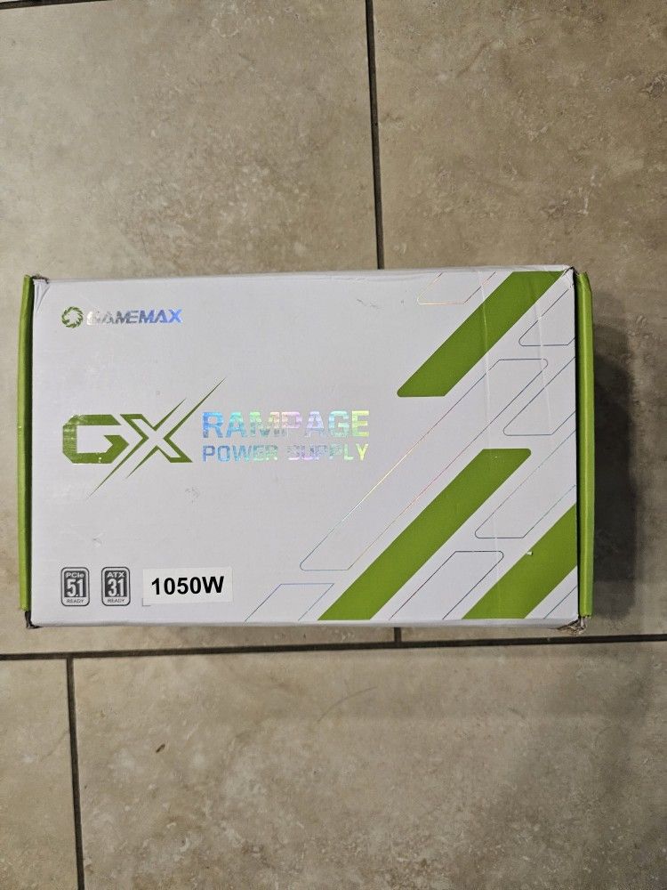 GAMEMAX Rampage Series 1050W PCIe 5.0 80 Plus Platinum Certified Fully Modular Power Supply, 135mm F.D.B Fan, 105°C Japanese Caps, 10 Year Warranty, G