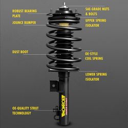 Monroe Shocks & Struts Quick-Strut 272492 Strut and Coil Spring Assembly