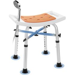 Shower Chair Bath Stool Seat 350 Lbs,Adjustable Bath Bench
