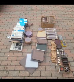 Grinders.Over 2000 peel sandpaper strips, Discs. And Sheets.300.00 For Everything 