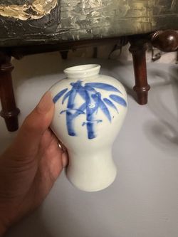 Small Blue and White Porcelain Vase
