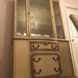 Vintage Hutch Shelf China- must GO!