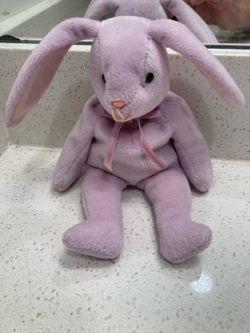 Floppity Beanie Baby Purple Bunny